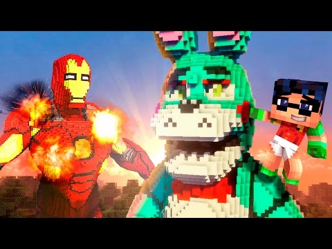 Teen Titans GO vs Five Nights at Freddy's! GIGA CHICA vs Minecraft! (Superheroes FNAF Roleplay) - Teen Titans GO vs Five Nights at Freddy's! GIGA CHICA vs Minecraft! (Superheroes FNAF Roleplay)