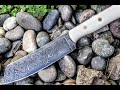 Forging A Damascus San-Mai Mini Parang Style Blade ~ Bladesmithing And Knifemaking Step By Step