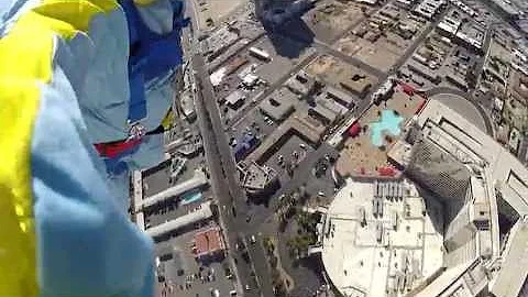 Me facing my fear...Jumping off of the Startosphere in Las Vegas
