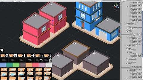 unity asset Low poly city builder tool.