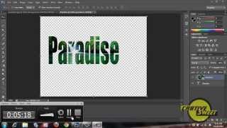 How to place an Image within Text using Photoshop CS6