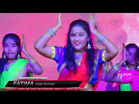 VI,VII CLASS GIRLS DANCE AT ANNUAL DAY CELEBRATIONS,FATIMA HIGH SCHOOL THIRUMALAGIRI,SURYAPET DIST.