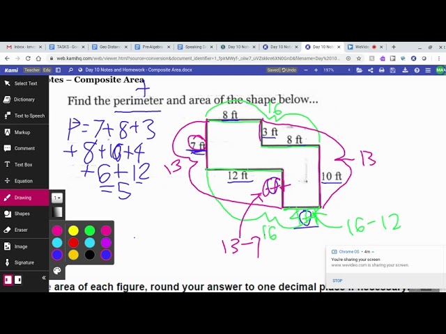 Perimeter and Area of Composite Shapes - Video 1