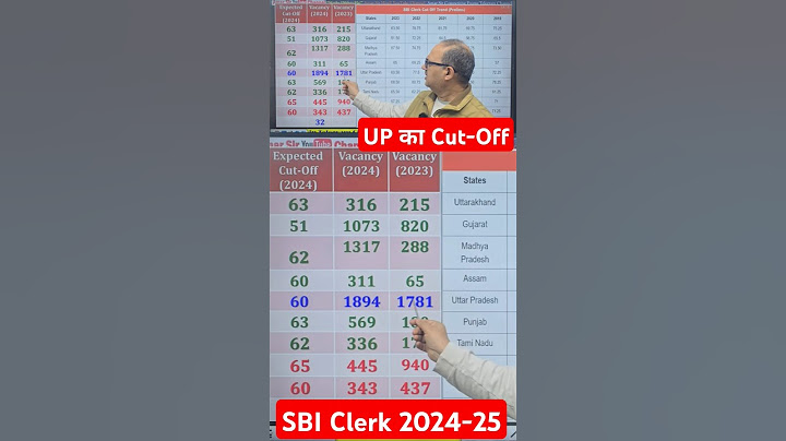 SBI Clerk 2024-25 में UP का Expected Cut-Off #shorts #sbi #amarsir