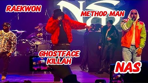 NAS, METHOD MAN, GHOSTFACE KILLAH COME OUT TO CELEBRATE W/ MOBB DEEP & RAEKWON 30TH ANNIV. SHOW NYC