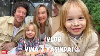 Vlog | Vinå 3 yaşında! doğum günü kutlaması ve sağlıklı pasta tarifi ❤️