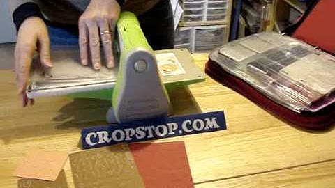 Sizzix Embossing Folders in a Cuttlebug Machine