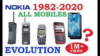 Nokia unforgettable memory   ALL Nokia Mobils 1982 to 2020
