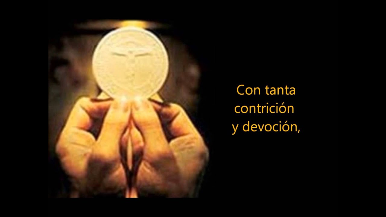 Oracion para Antes de Comulgar de Santo Tomás de Aquino 