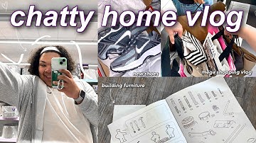 chatty catch up vlog | building new furniture, shopping, and mega haul🌸💕