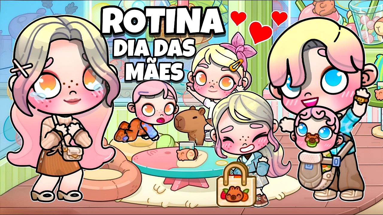 ROTINA DIA DAS MÃES 💐 | NOVA CAFETERIA DE CAPIVARA | AVATAR WORLD PAZU ROTINAS E HISTÓRIAS