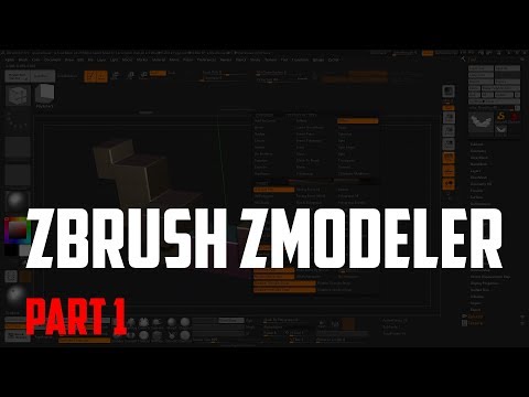 Zbrush Zmodeler. Polygon Actions - Add to curve. Bevel and Bridge.