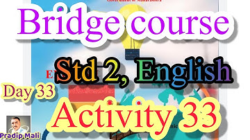 Activity 33 | Bridge Std 2 English Day 33 | Bridge Course Class 2 Activity 33 | Dough Shapes