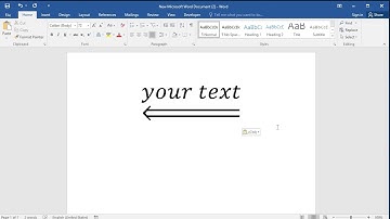 How to insert double leftwards arrow below text or character in word