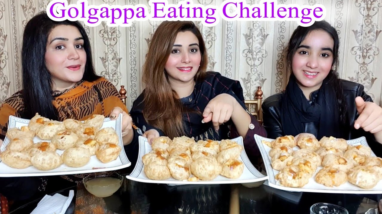 Gol Gappay eating challenge with Fakhra api😍 - YouTube