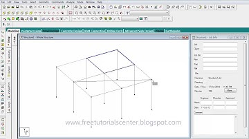 StaadPro Beginners Course: How Draw Slab Lession 3_5 English