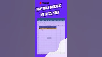 Funny Magic Tricks and Tips in an Excel Sheet 💯🔥 #excel