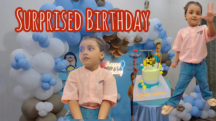 Meher ko Mila surprise birthday wo b Ibrahim ki birthday main| Birthday party|Birthday surprise|