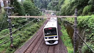 JR東日本外房線209系茂原駅行き。