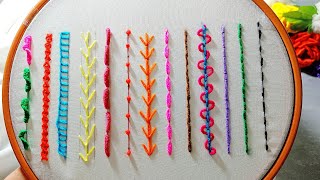 13 Basic Embroidery Stitches Every Beginner Should Learn! 🧵✨