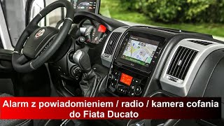 Radio i alarm samochodowy z powiadomieniem do Fiata Ducato (kamper) Pioneer SPH-DA250DAB/Tytan DS612