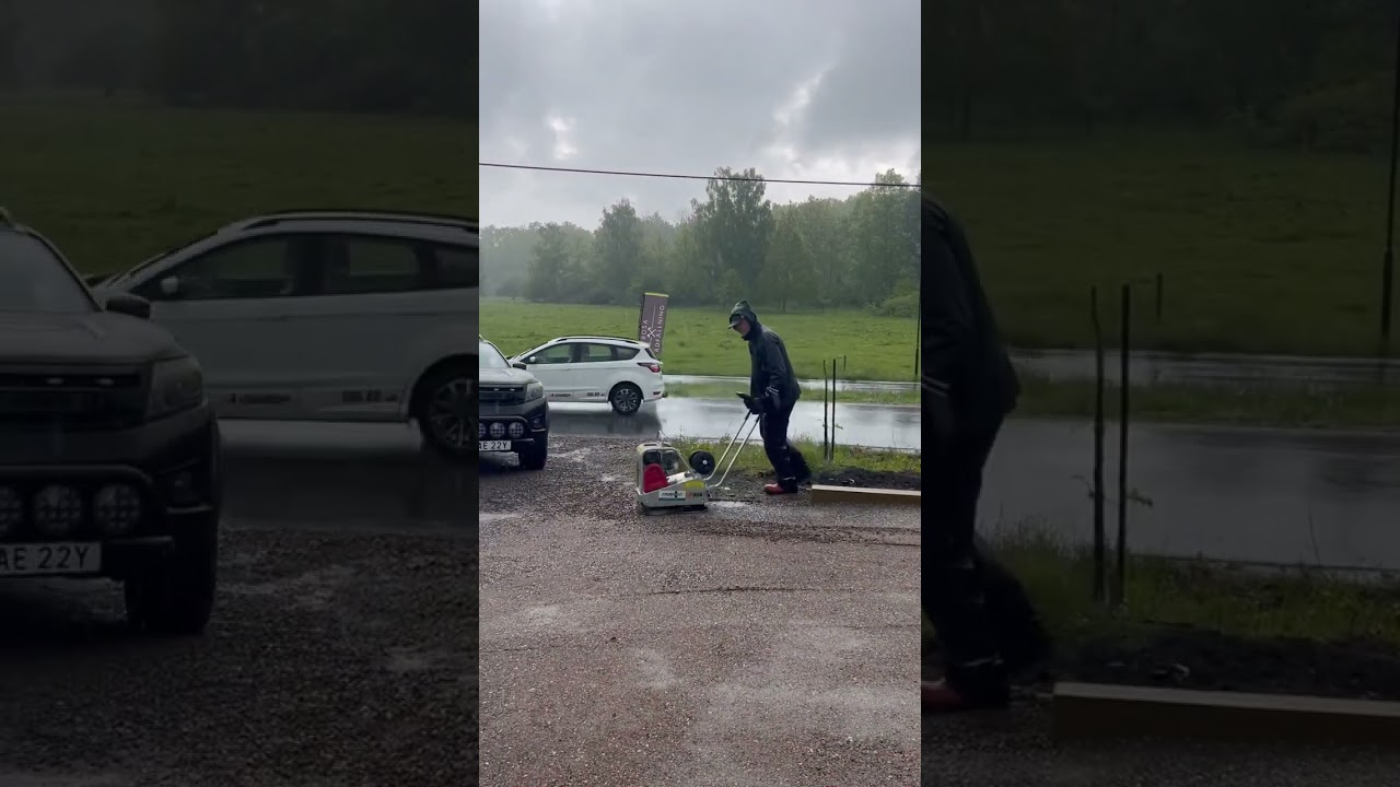 Torgny Trädfällare - anlägger uppfart med parkering