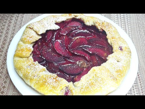 ГАЛЕТА, открытый ПИРОГ со сливами! Простой и быстрый рецепт!
