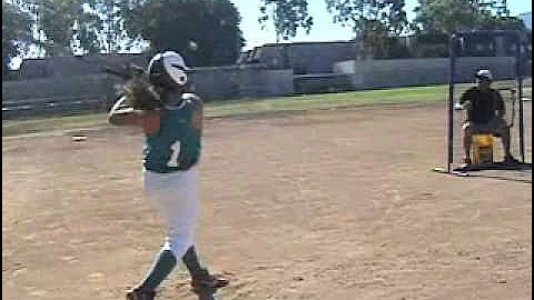 Katherine Macias Hitting Softball Skills Video