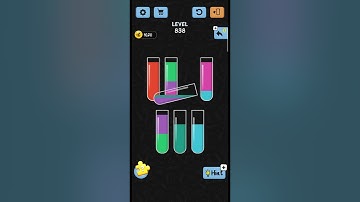 water color sort Level no 838 a best game walkthrough solution IOS/android