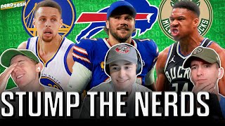 Stump The Nerds Challenge: IMPOSSIBLE NBA & NFL Trivia From Our Fans | Nerd Sesh
