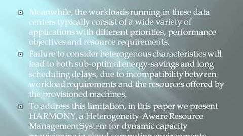 2014 IEEE JAVA/.NET Dynamic Heterogeneity Aware Resource Provisioning in the Cloud