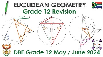 Grade 12 Euclidean Geometry  |  Revision  |  Past Paper  |  DBE June 2024 P2  |  Solution  |  SA