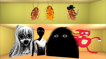 Angry Munci V3 and Hyper Sanic, Despair, Dopal and Cockroach, Weee - Cowboy Nextbots | Garry