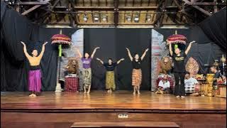 Latihan tari Manuk Rawa dengan Penari Pertamanya😍