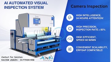 SUNTECH AI Camera Inspection Machine for Solid Dyed Fabrics