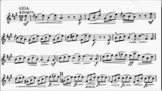 Trinity TCL Violin 2016-2019 Grade 5 A8 Corelli Giga Sonata in A Op.5 No.9 Movt 2 Sheet Music
