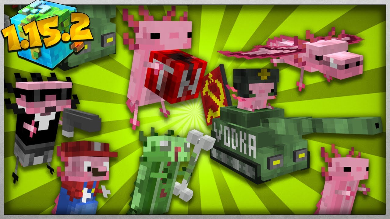 CAZ FPS AXOLOTLS 1.15.2: NOVAS AXOLOTES ! - TUTORIAL MINECRAFT MOD 204 ...