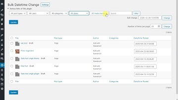 Bulk Datetime Change