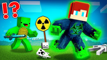 RADIOACTIVE Speedrunner vs Hunter in Minecraft - Maizen JJ and Mikey