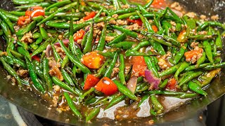 Ginisang Baguio Beans at Giniling! Sarsa pa lang Ulam na! Stir Fried Green Beans