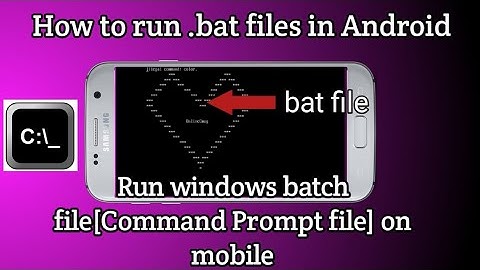 How to run batch files on Android || run .bat files on Android