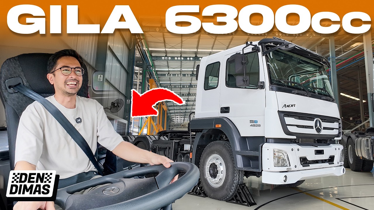 NYARIS NYENGGOL‼️ Pertama Kali Nyetir Truk Mercedes 49 Ton! 😱