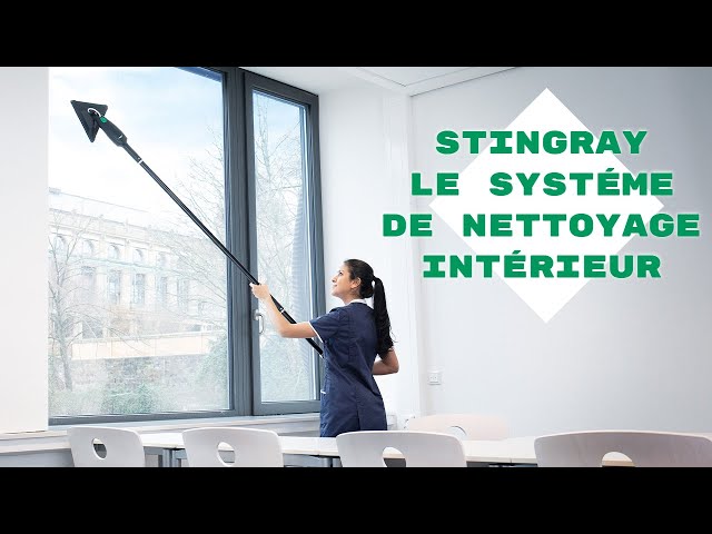 stingray plus kit nettoyage vitre intérieur perches télescopiques