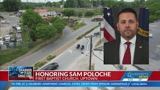 Sam Poloche memorial services on Monday in Uptown Charlotte by Queen City News 727 views 1 day ago 2 minutes, 37 seconds