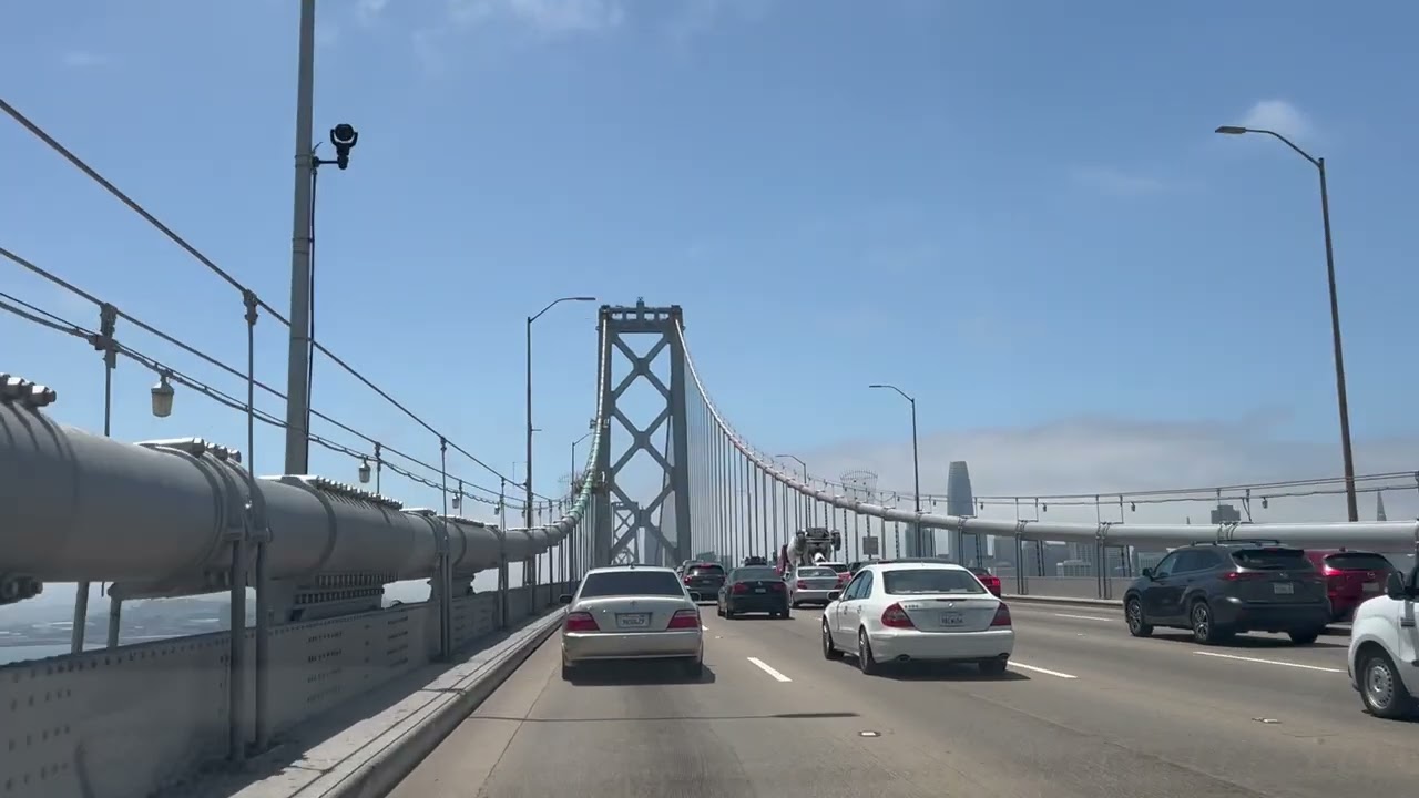 San Francisco SF skyline 🏙️ from Bay bridge 