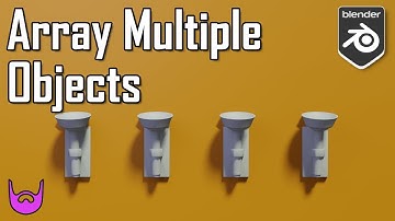 Array Multiple Objects with One Modifier | Blender 2.9 Tutorial