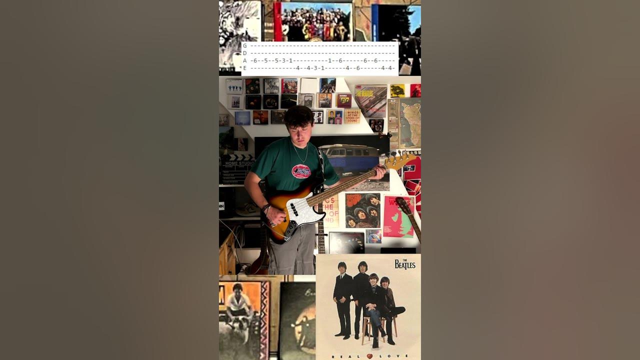Bassline of The Day: Real Love by The Beatles #thebeatles #shorts