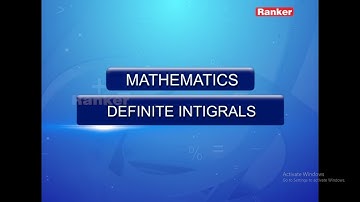 DEFINITE INTIGRALS, Mathematics by K.V Mallikarjuna Rao sir | Part 1