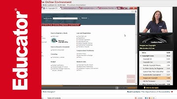 "Copyright in the Online Environment" | Adobe Dreamweaver CC with Educator.com