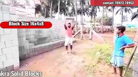 Quality testing for Concrete/Solid Blocks by Sri Chakra Solid Blocks